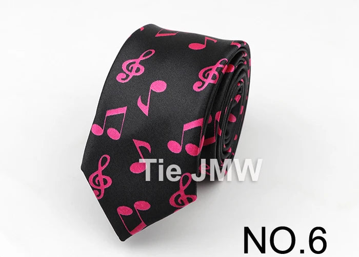Music Lover's Tie - Piano & Guitar Printed Necktie, Ideal Gift