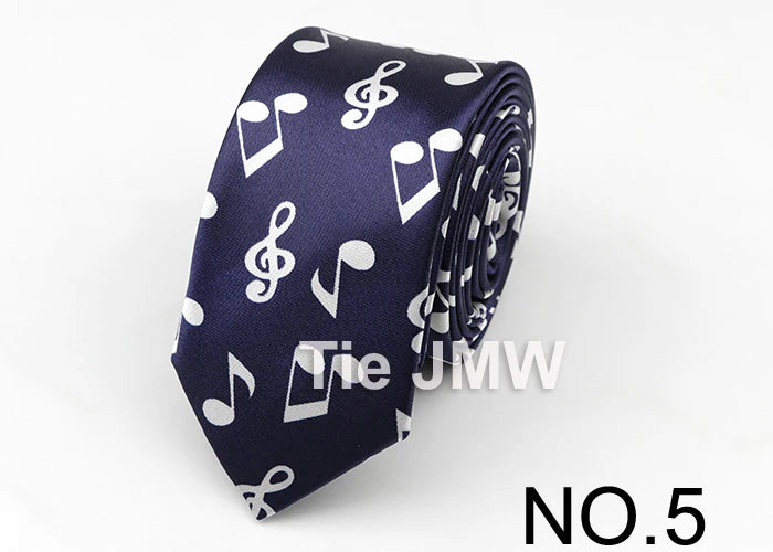 Music Lover's Tie - Piano & Guitar Printed Necktie, Ideal Gift