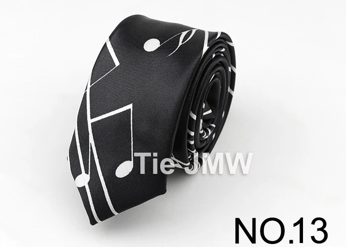 Music Lover's Tie - Piano & Guitar Printed Necktie, Ideal Gift