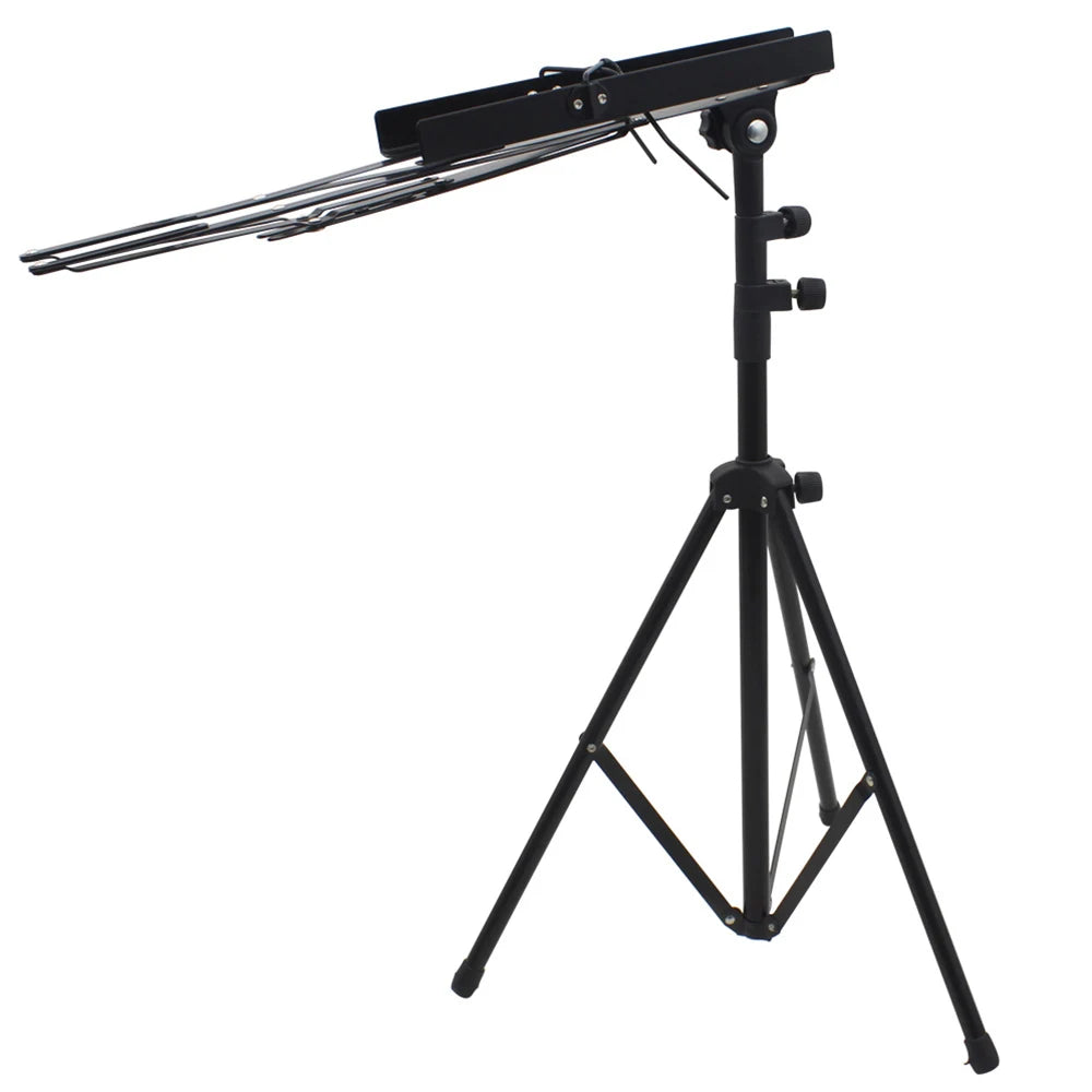 Adjustable Portable Stainless Foldable Music Sheet Tripod Stan