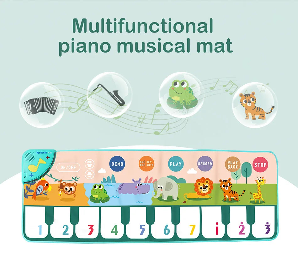 Educational Musical Piano Floor Mat for Kids Toddlers