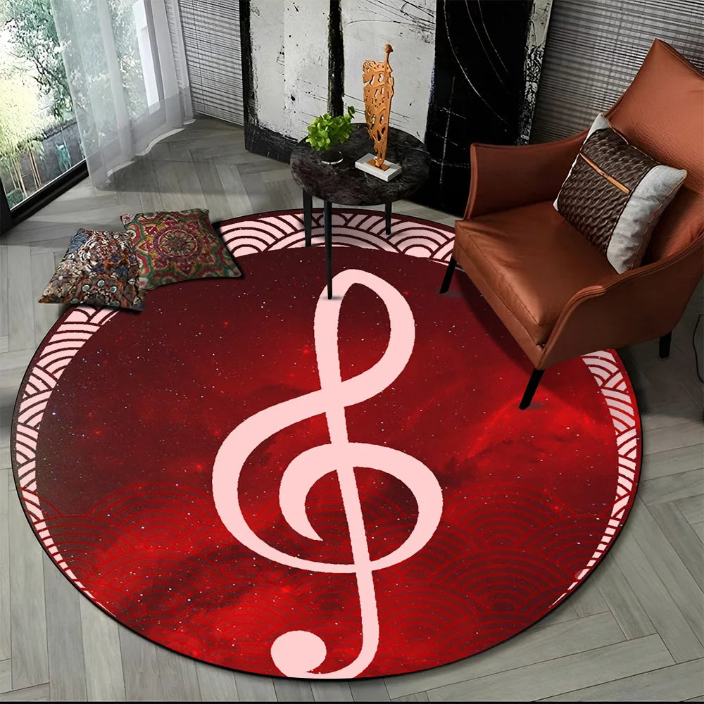 Round Carpet Rug for Living Room Bedroom Sofa Foot Pad Decor Non-slip Floor Mat Gift