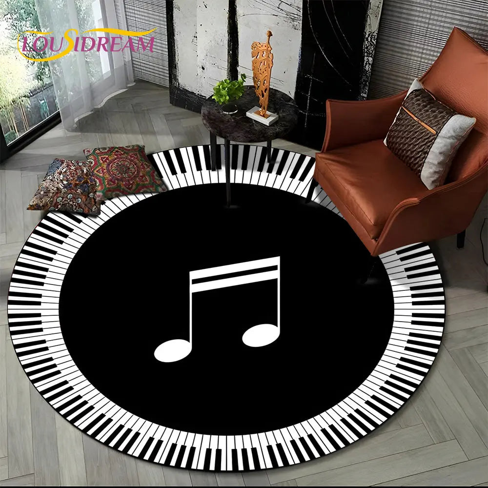 Round Carpet Rug for Living Room Bedroom Sofa Foot Pad Decor Non-slip Floor Mat Gift