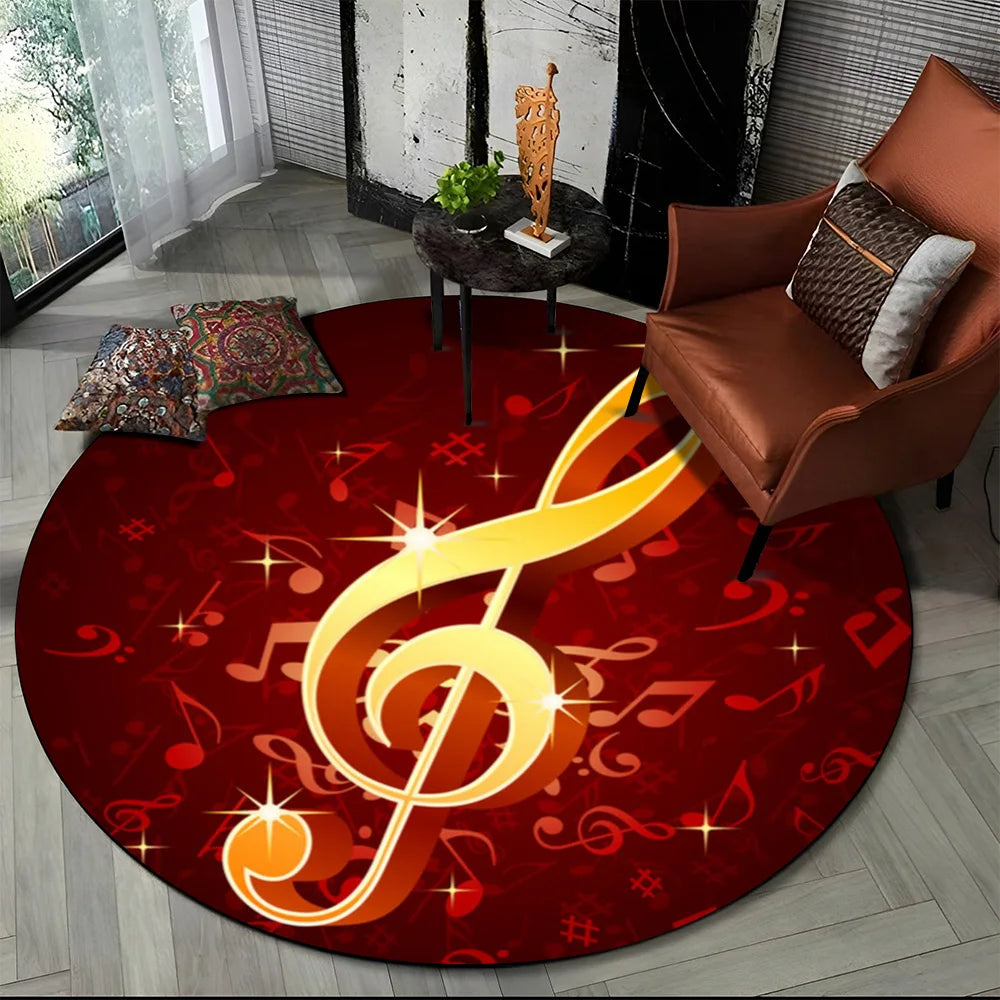 Round Carpet Rug for Living Room Bedroom Sofa Foot Pad Decor Non-slip Floor Mat Gift