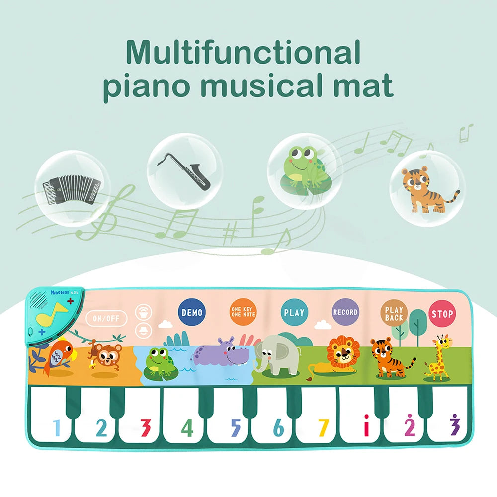 Educational Musical Piano Floor Mat for Kids Toddlers