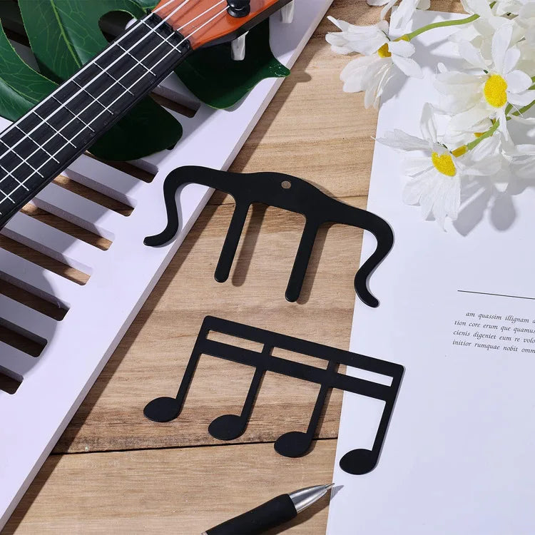 Metal Music Book Clips Sheet Music Holder Chips for Sheet Stands Cute Cat Shaped Metal Music Bookmark for Piano Book Keyboard