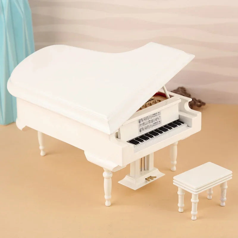 Mini Piano Wooden Decorative Ornament Handmade