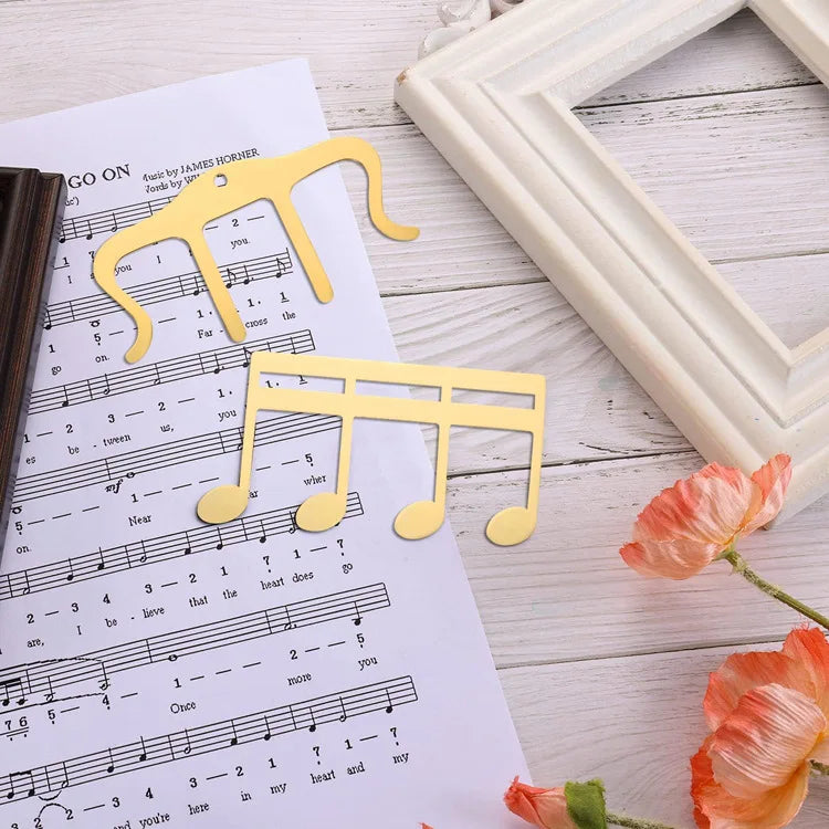 Metal Music Book Clips Sheet Music Holder Chips for Sheet Stands Cute Cat Shaped Metal Music Bookmark for Piano Book Keyboard
