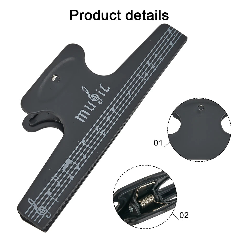Music Book Clip for Sheet Music – Sturdy & Portable Music Page Holder Clip for Piano, Guitar, Violin & More Instruments.