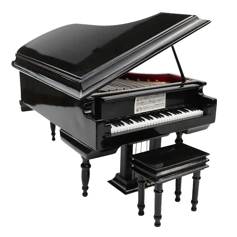Mini Piano Wooden Decorative Ornament Handmade
