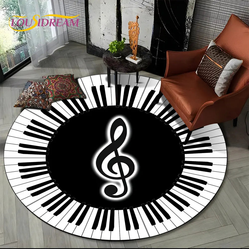 Round Carpet Rug for Living Room Bedroom Sofa Foot Pad Decor Non-slip Floor Mat Gift